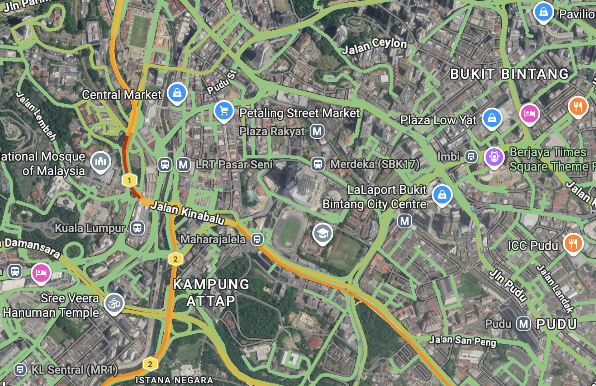 Speeds, travel times and congestion in CityFlow
