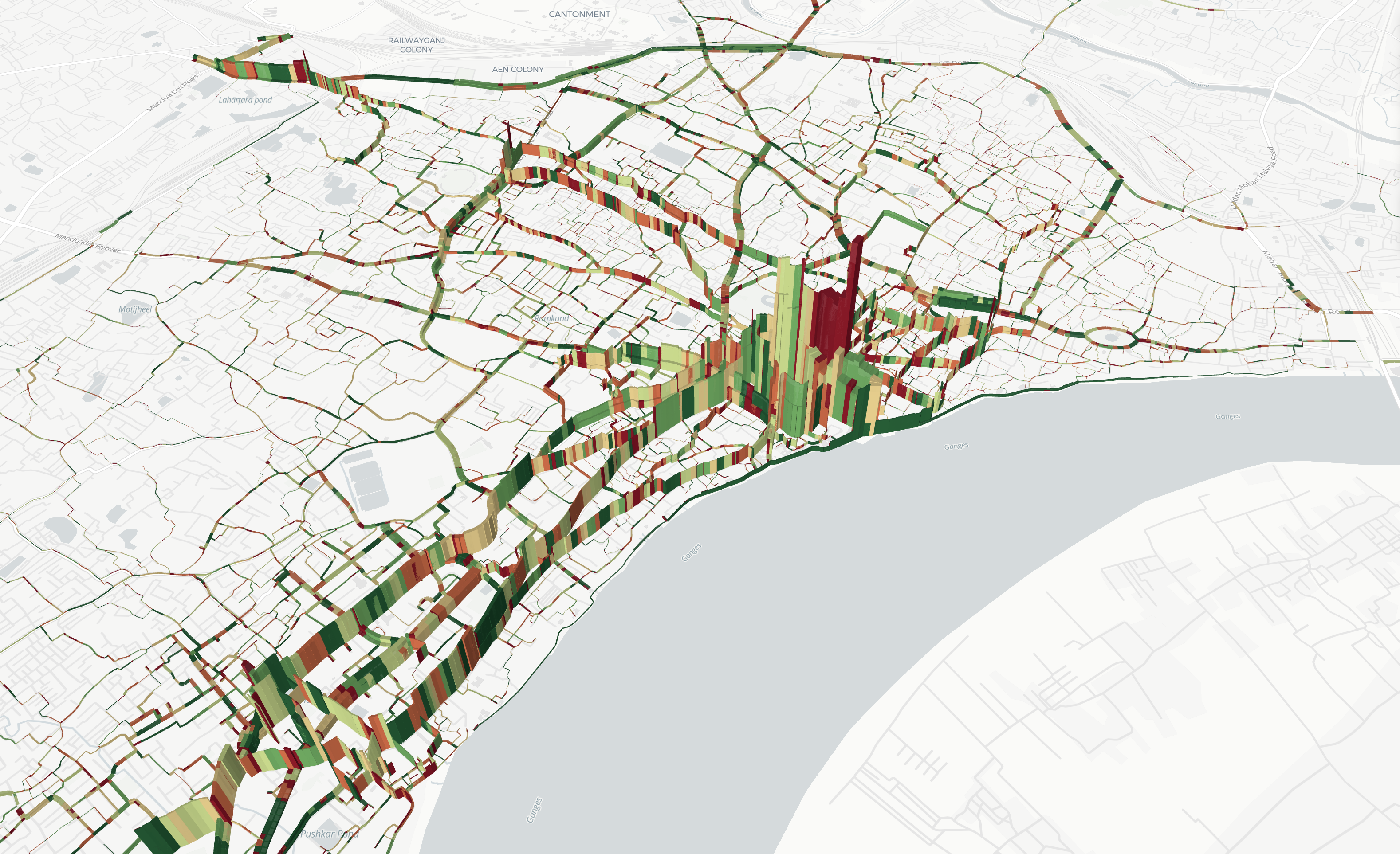 CityData Varanasi flow model simulation visualization