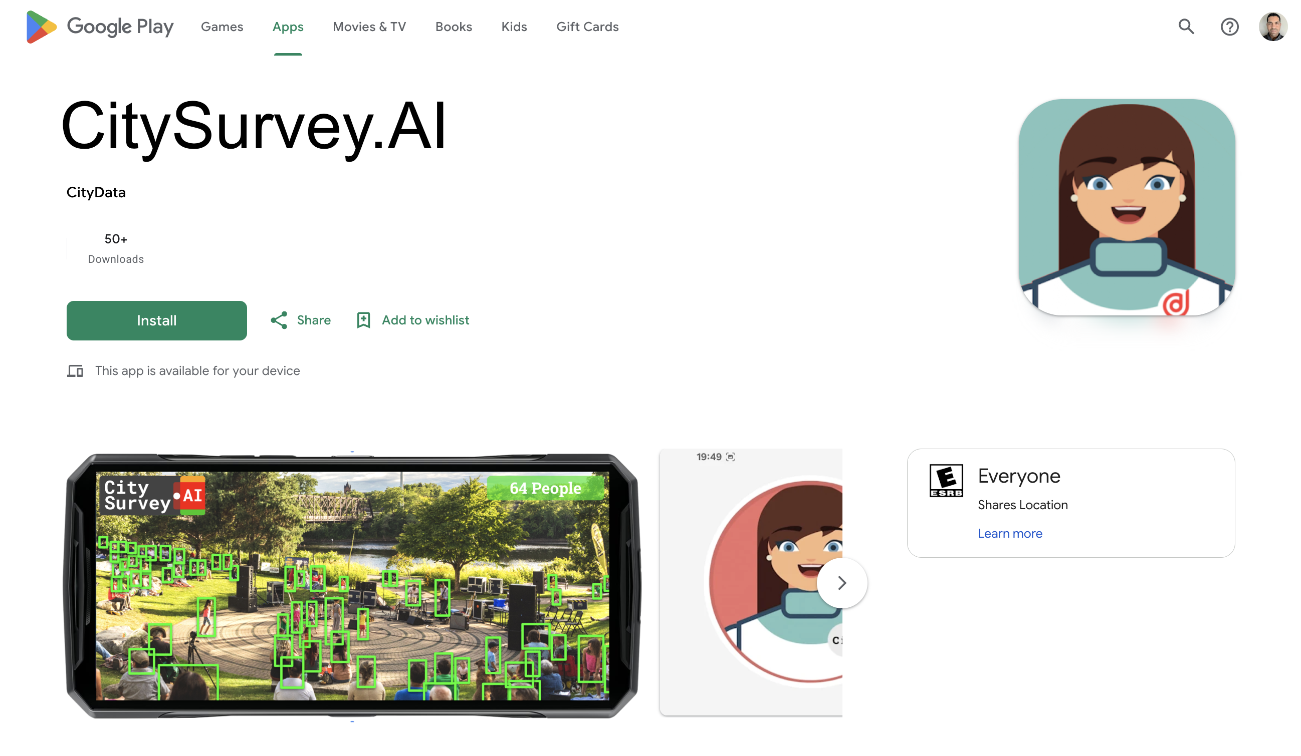 CitySurvey free mobile app